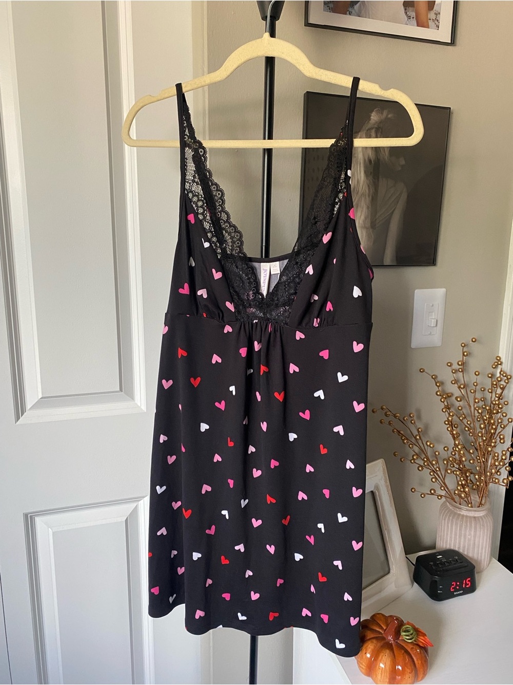 Joyspun Heart Print Nightgown